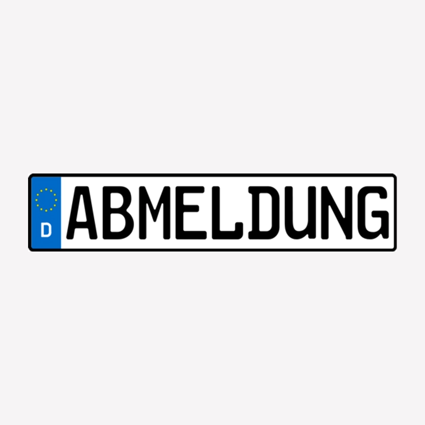 1 abmeldung