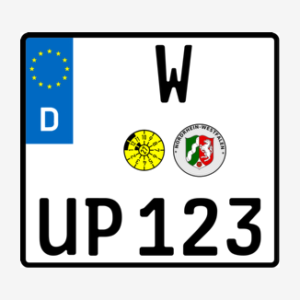 Kennzeichen fur Motorräder